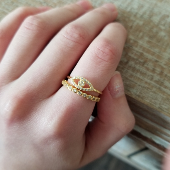 14k Gold Bubble Half Eternity Band - Picture 6 of 6